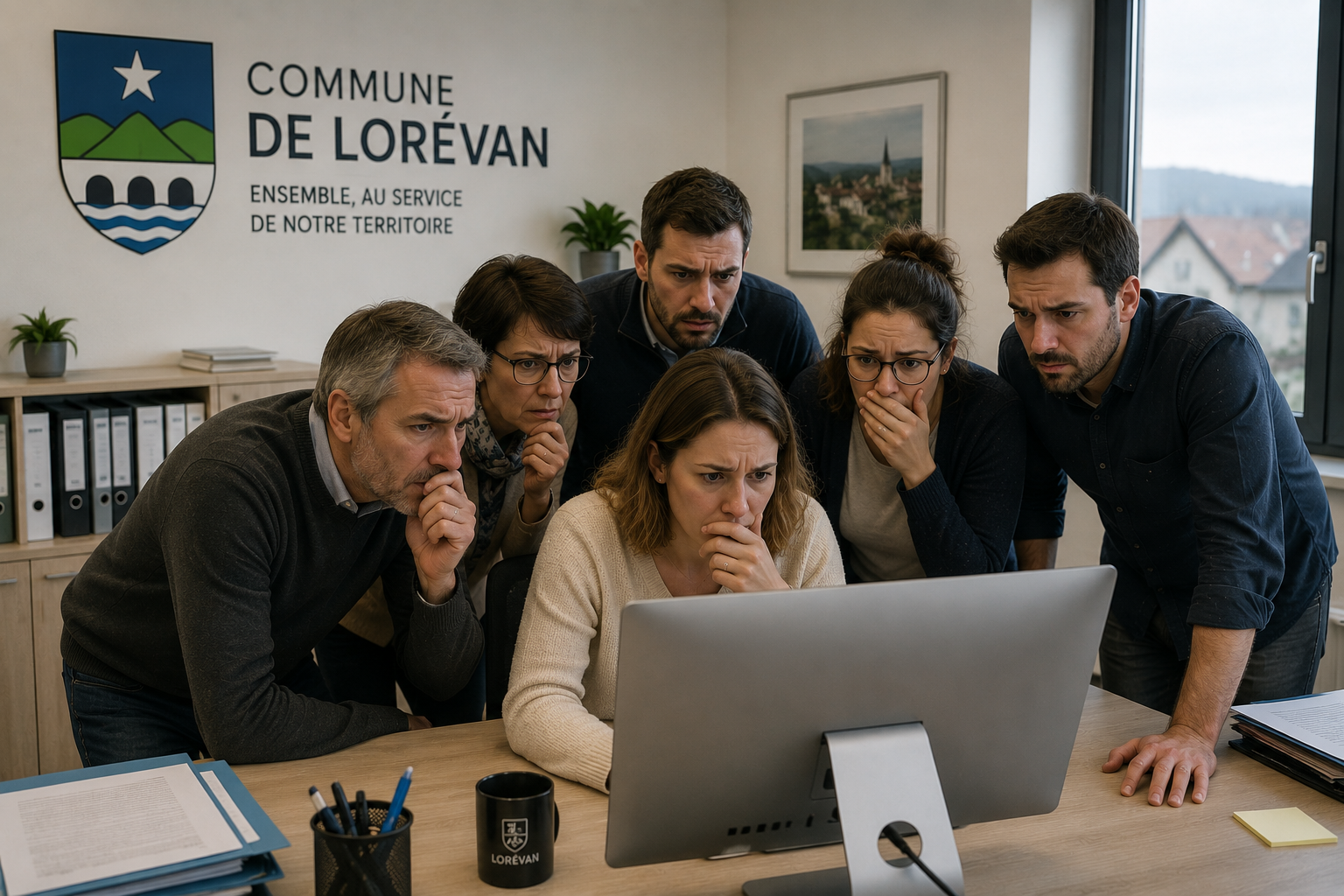 Équipe communale face à un incident de cybersécurité